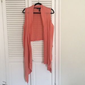 Salmon Silk vest